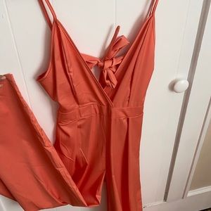 COPY - Wide leg orange jumpsuit